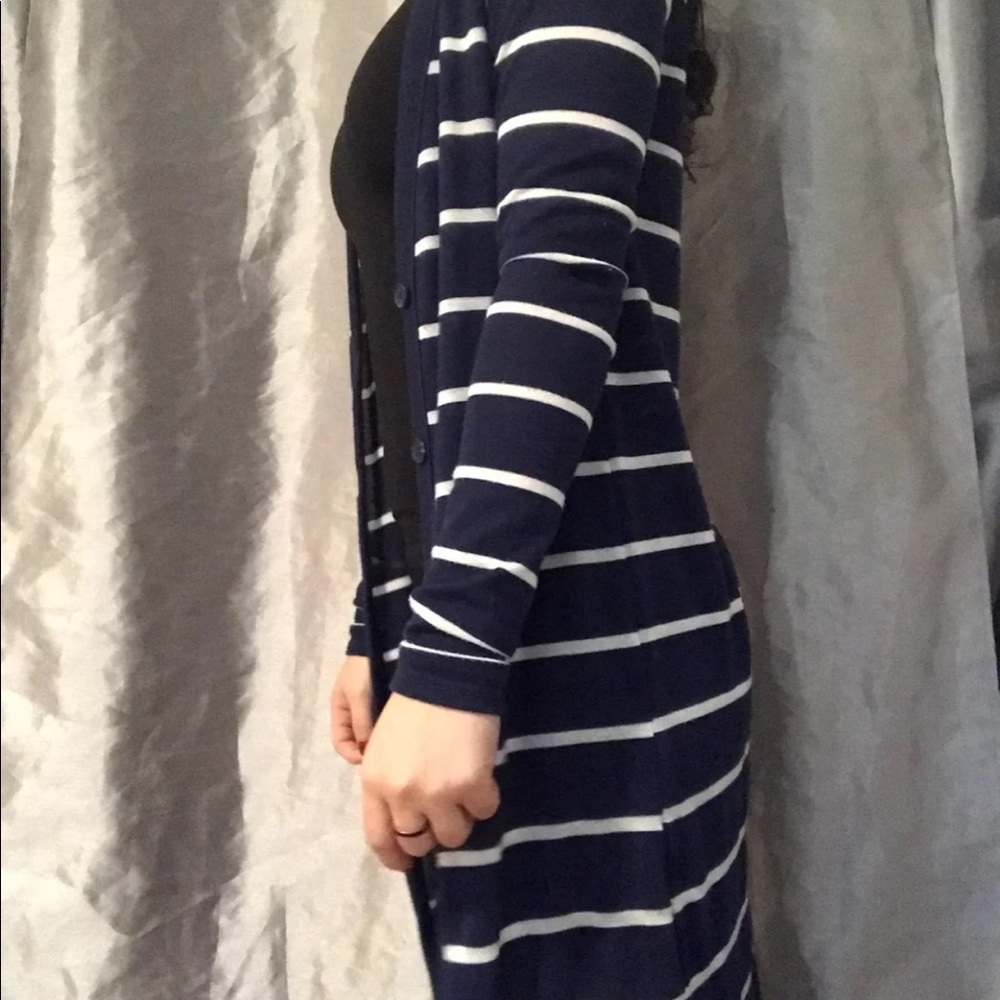 SO Stripped cardigan sweater